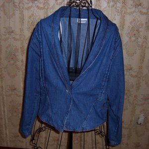 Ladies Tucked Denim Jacket